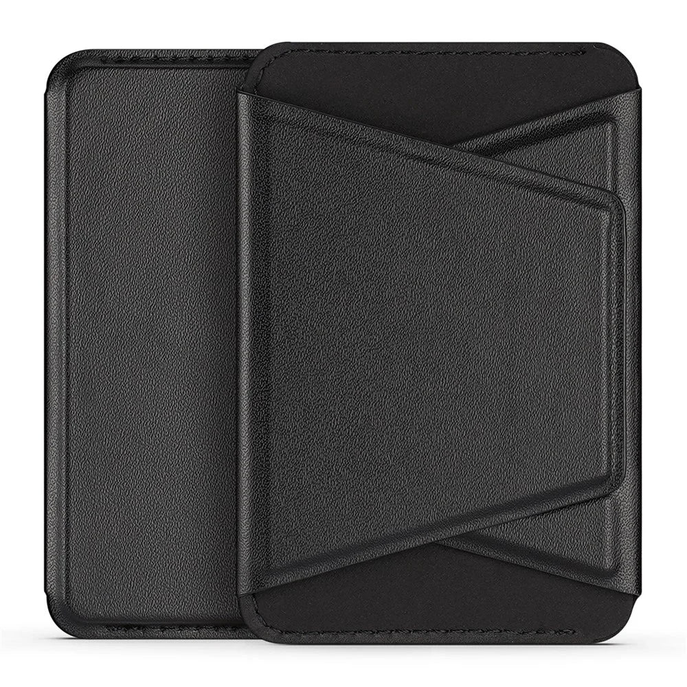 DUX DUCIS Magnetic Phone Stand Cell Phone Card Holder Wallet Case - Black - 2