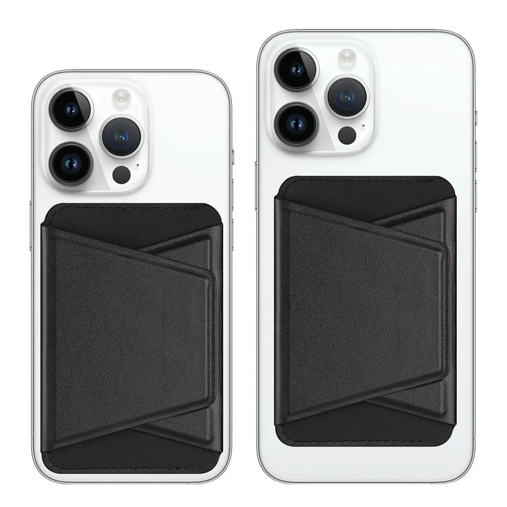 DUX DUCIS Magnetic Phone Stand Cell Phone Card Holder Wallet Case - Black - 5