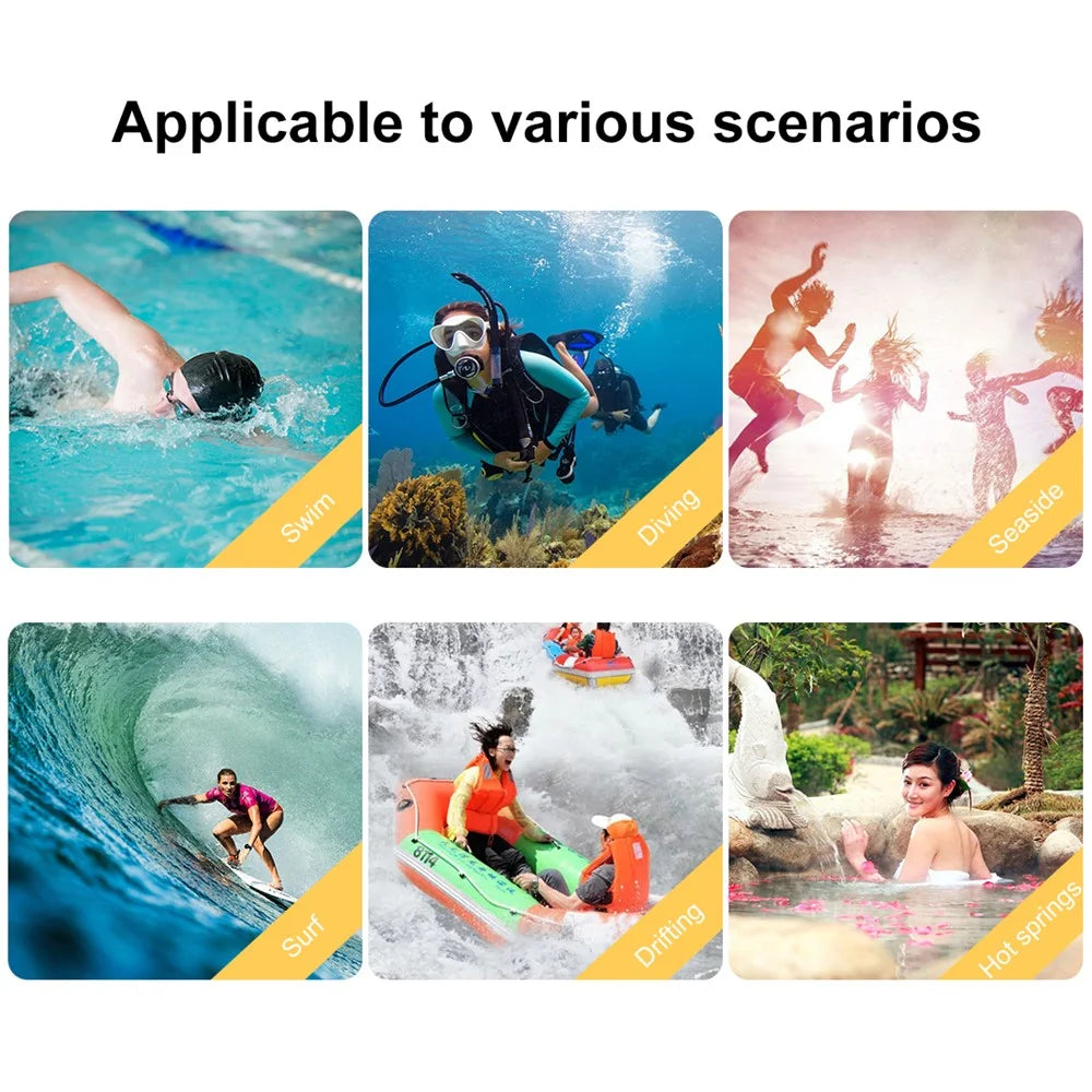 PULUZ PU9116W For iPhone 15 Pro Max / 15 Plus / 14 Plus / 14 Pro Max / 13 Pro Max / 12 Pro Max / 11 Pro Max Waterproof Case 40m / 130ft Underwater PC+Glass Phone Cover (Upgraded Version) - 6