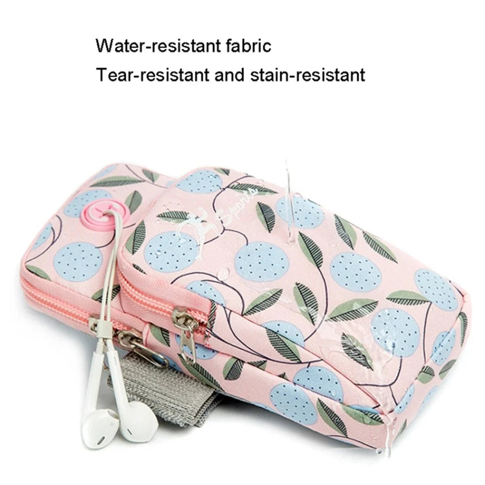 Sports Running Armband Cell Phone Holder Pouch Elastic Band Phone Storage Sleeve Bag, Size: S - 3
