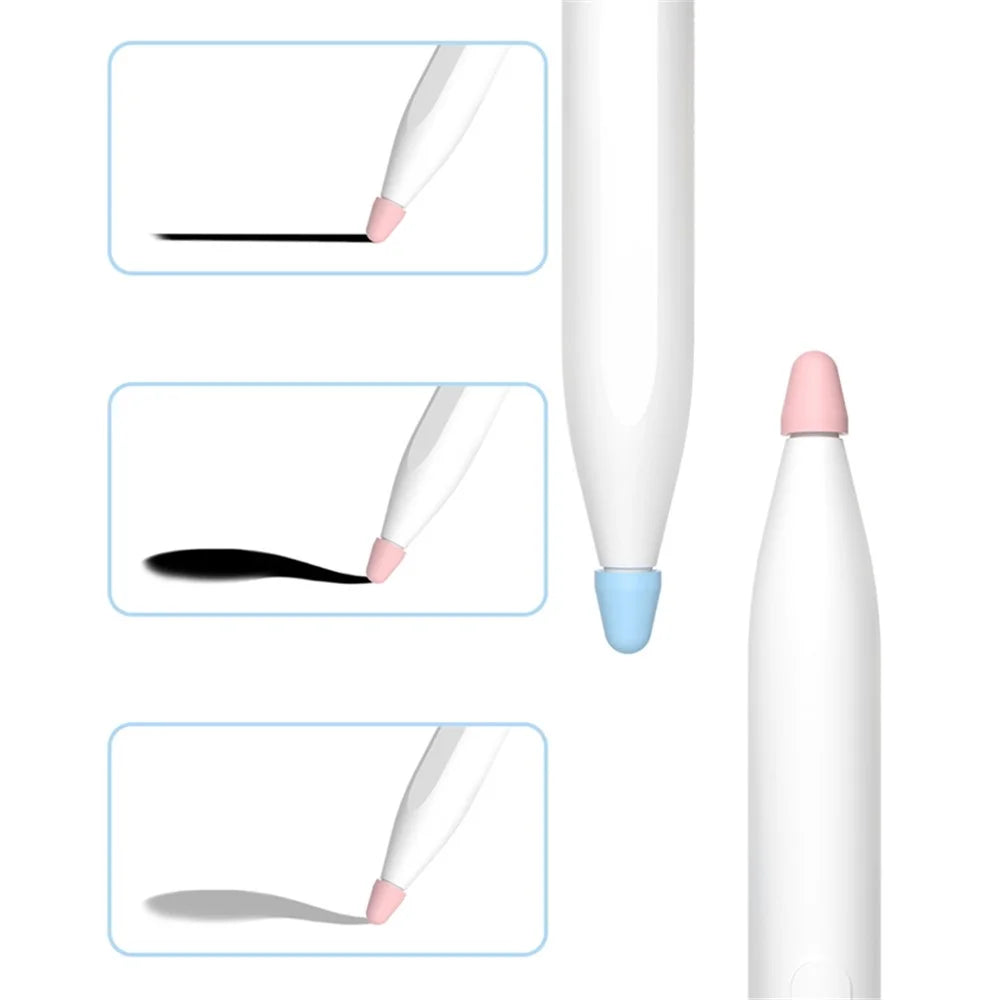 8Pcs / Set Stylus Pen Nib Cover for Xiaomi Smart Pen (Gen 2) , TPU Pen Tip Sleeve - Pink - 4