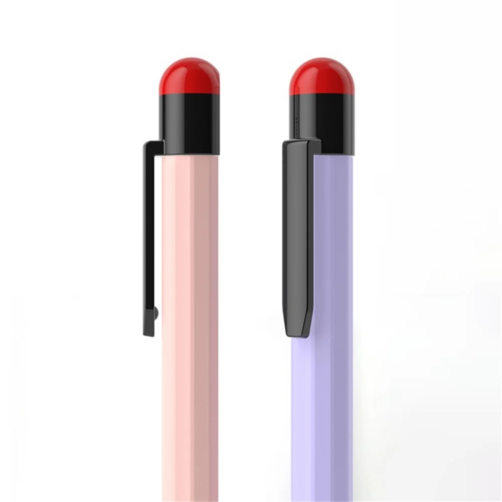 For Apple Pencil Pro / Pencil (2nd Generation) Stylus Pen Sleeve Silicone Anti-Dust Clip Design Cover - Yellow - 7