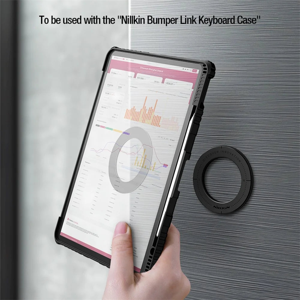 NILLKIN 2Pcs SnapHold Ultra Magnetic Sticker Self-adhesive Wall Mount Holder - Black - 4