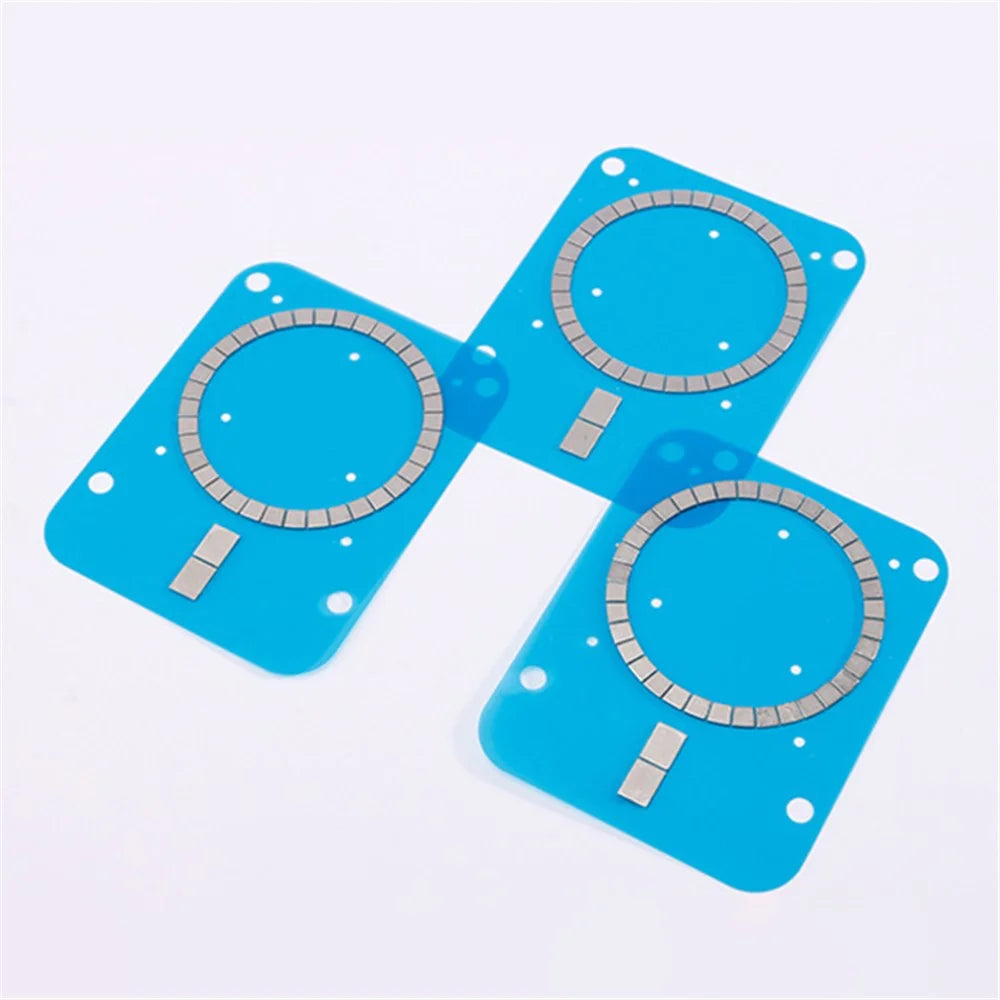 10Pcs Metal Plate for Phone Wireless Charging Rectangle Magnet Sticker with Adhesive - 3