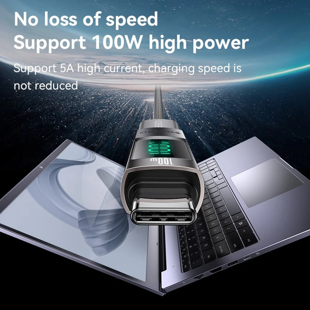 YESIDO GS24 CTOC 100W Fast Charging USB-C Extender Adapter Type-C Male to Female Converter - 4