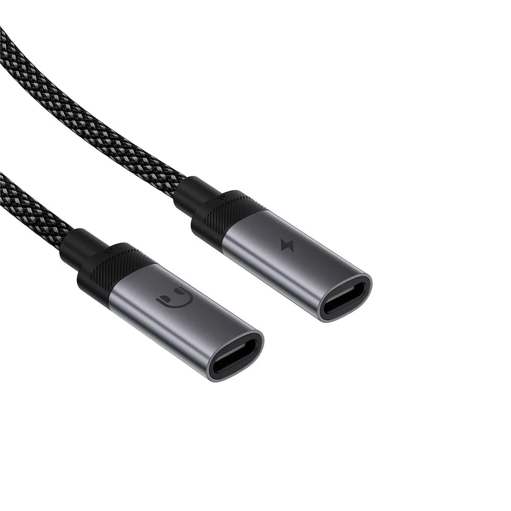 ACEFAST J14 Audio Adapter Splitter Cable USB-C Charging Listening Converter Cable - 3