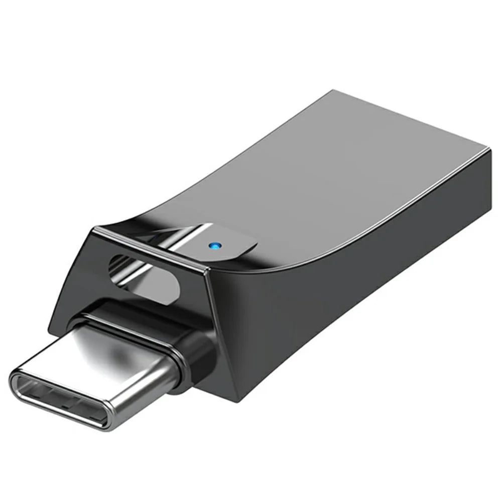 USB-A / USB-C 2 in 1 TF Card Reader for Phones / Tablets / Computers Memory Card Reader Compatible with iOS / Android / Mac - Grey - 2