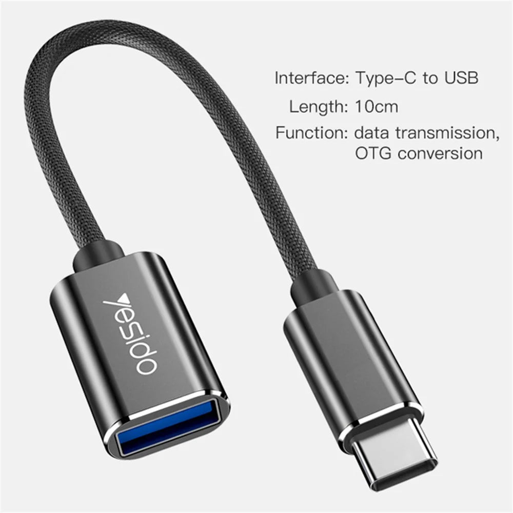 YESIDO GS01 Type-C to USB OTG Data Transmission Adapter Cable - 7