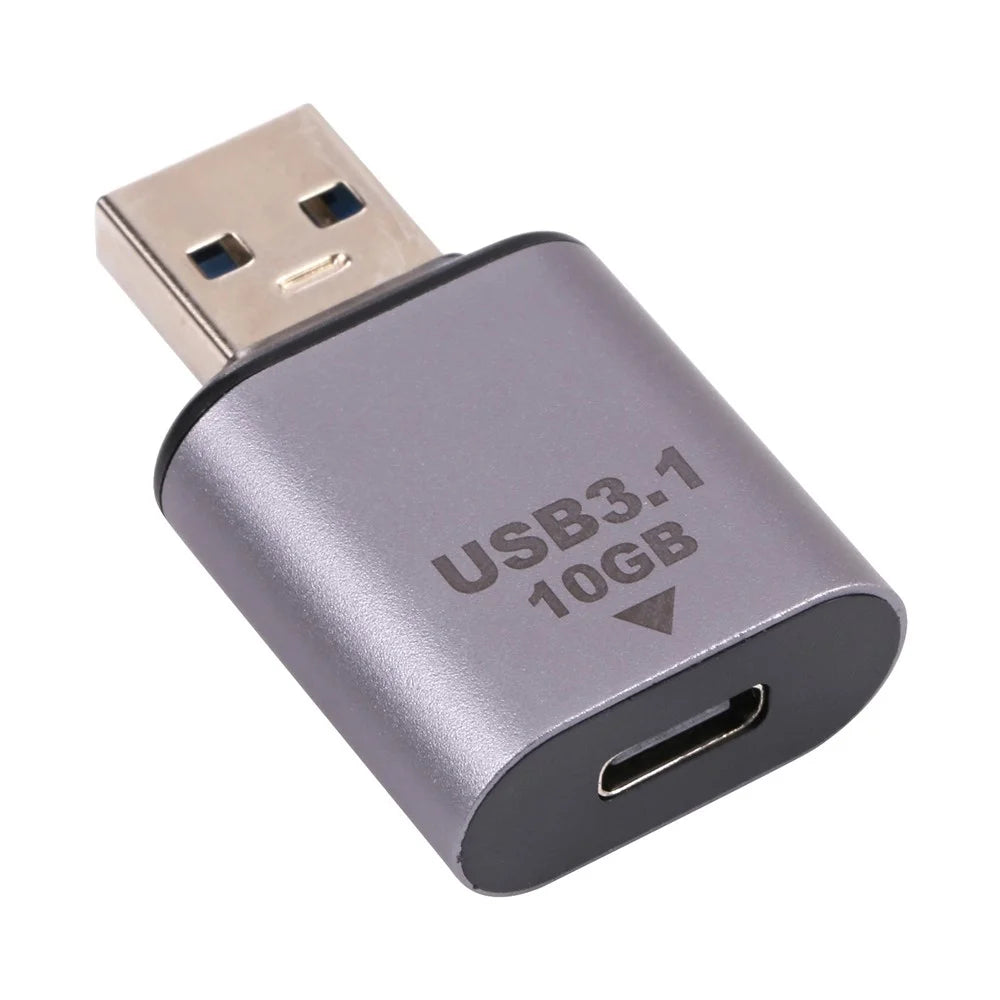 USB 3.1 to Type C Adapter Up to 10Gbps Data Transfer Speeds Aluminum Shell Laptop Computer USB C Connector - 4