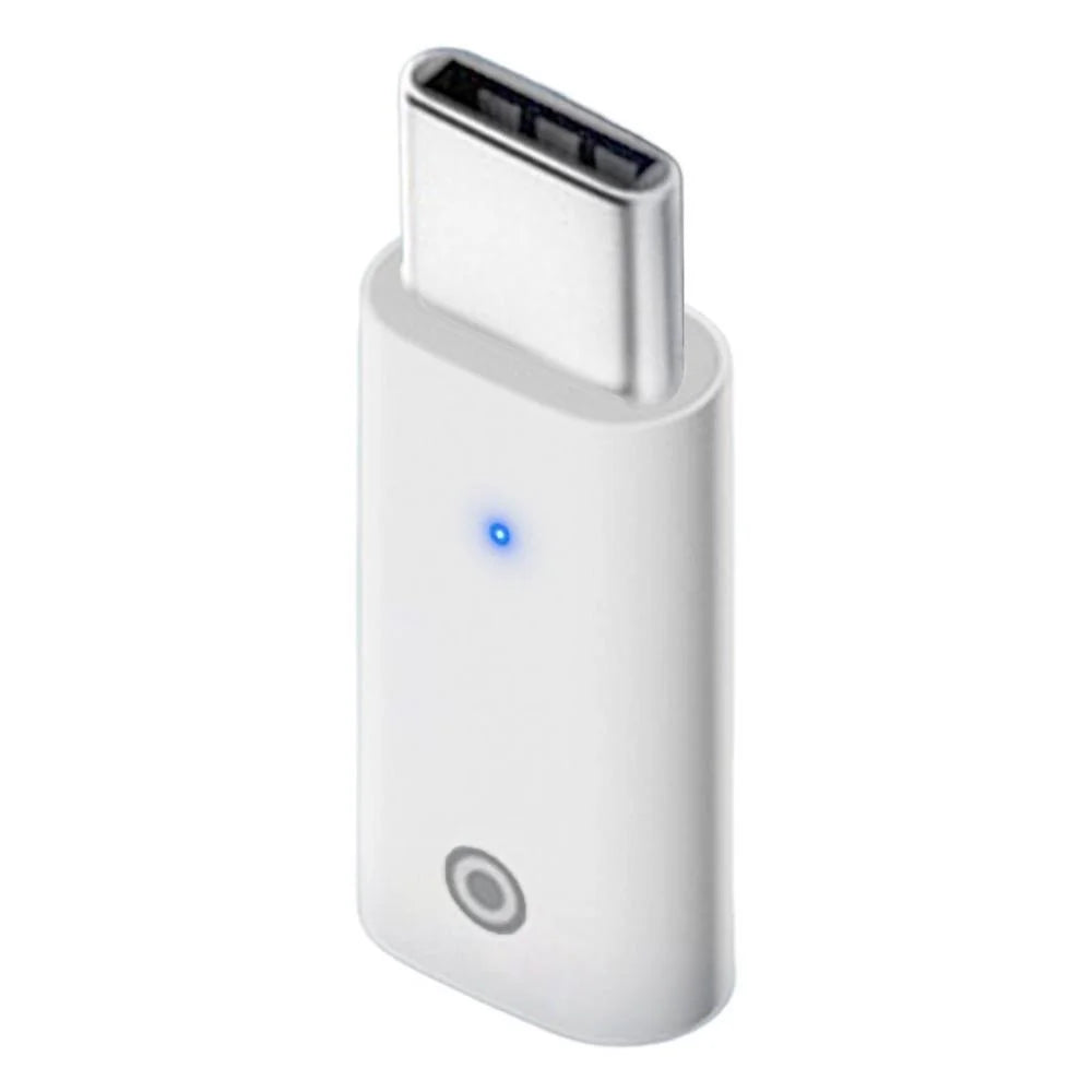 For Apple Pencil 1st Generation Portable Charging Adapter Mini Converter with Indicator - Type-C Male to 8 Pin Female / Straight - 2