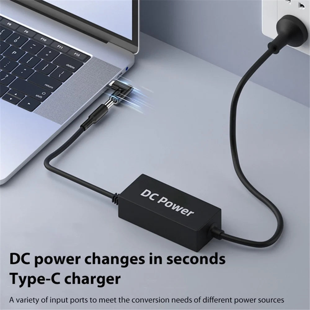 DC 4.5x0.6mm to Type C PD 65W Power Jack Connector for Mobile Phone / Tablet / Laptop Universal Charger Adapter Converter - 2