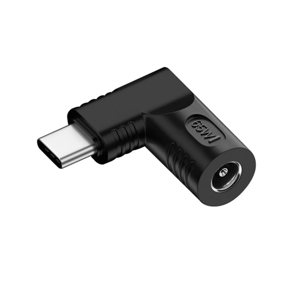 DC 5.5x1.0mm to Type C PD 65W High Power Charging Mini Converter Laptop Power Supply Charger Adapter - 1