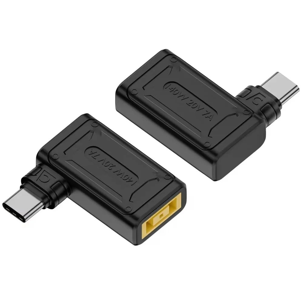 For Lenovo 1.1x4.5mm Female to Type-C Male 140W Power Adapter Charging Converter - 1