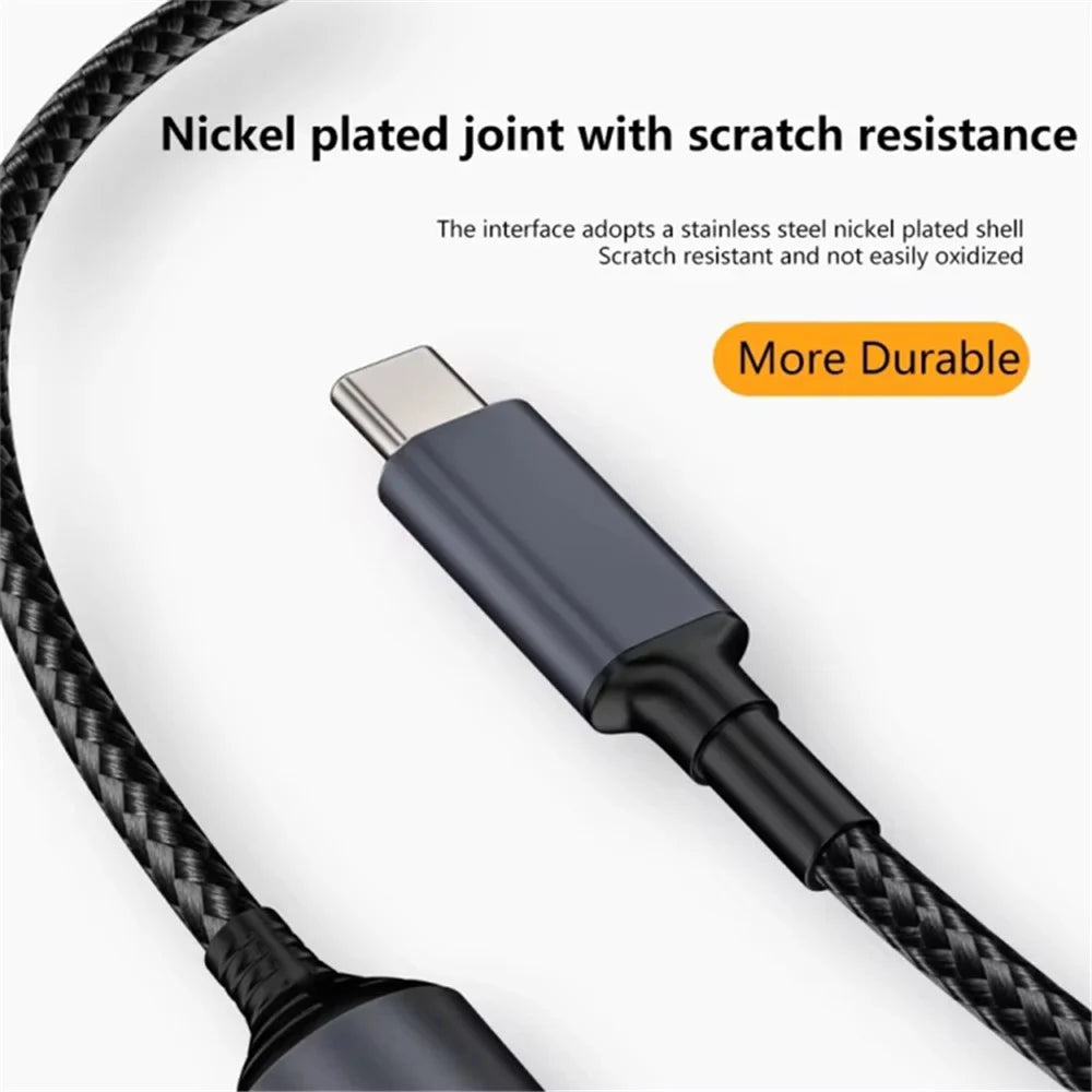 140W 20V 6.0x0.6mm DC Female to Type-C Male Adapter Laptop Power Charge Connector - 4