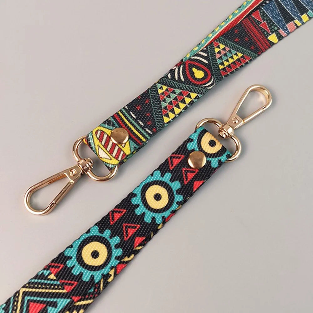 Phone Lanyard Ethnic Style Nylon Phone Neck Phone Charm with Tether Tab + Hanging Rope, Folded Length: 40cm - Pamir Totem - 3
