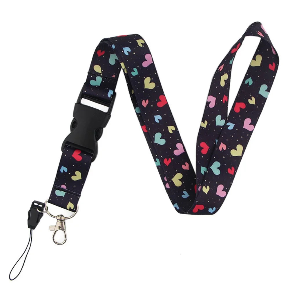 Universal Phone Lanyard Pattern Printing Neck Strap Keys ID Badge Card Holder Hanging Rope - AL3528 - 1