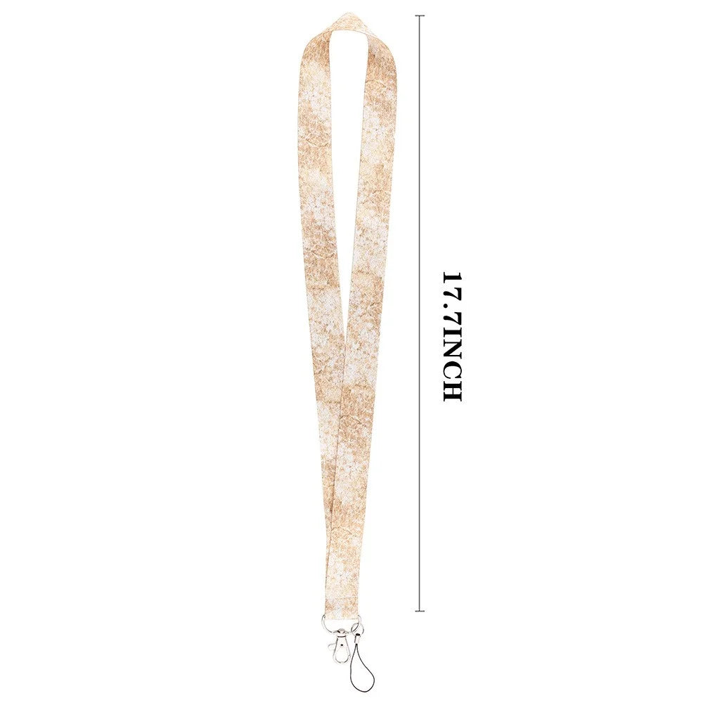 Universal Phone Strap Marble Pattern ID Badge Holder Lanyard Cell Phone Neck Hanging Rope - AL593-7 - 5