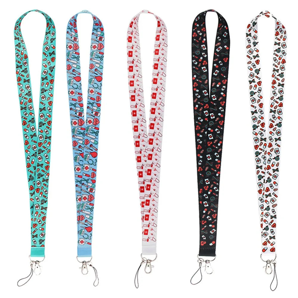 Cartoon Medical Pattern Phone Neck Strap ID Badge Camera Cell Phone Universal Lanyard - AL298 - 6