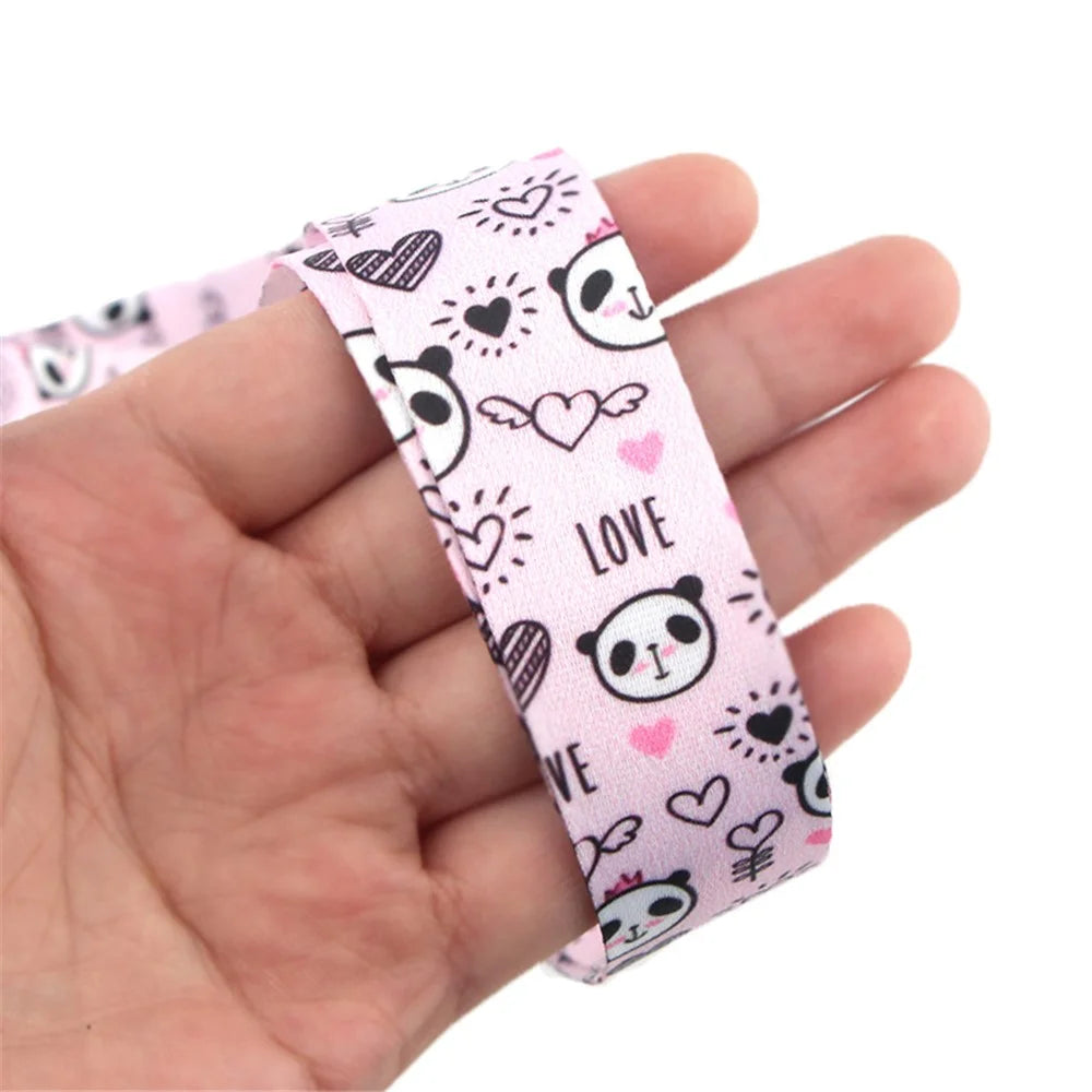 Cute Panda Pattern Phone Neck Strap ID Badge Card Holder Universal Cell Phone Nylon Lanyard - AL413-21 - 4