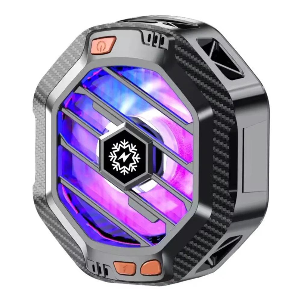 X60A Cell Phone Cooling Fan Magnetic Semiconductor Phone Cooler with Wireless Charging RGB Lighting Adjustable Cooling Levels - 1