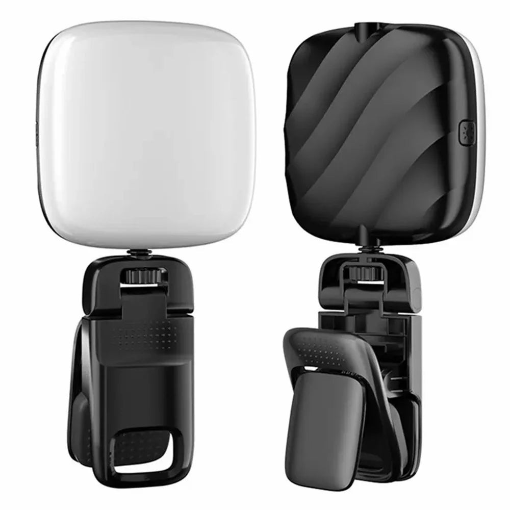 D1 Mini Laptop Phone Clip-on Lamp 3 Color Temperature Live Streaming Fill Light - Black - 2