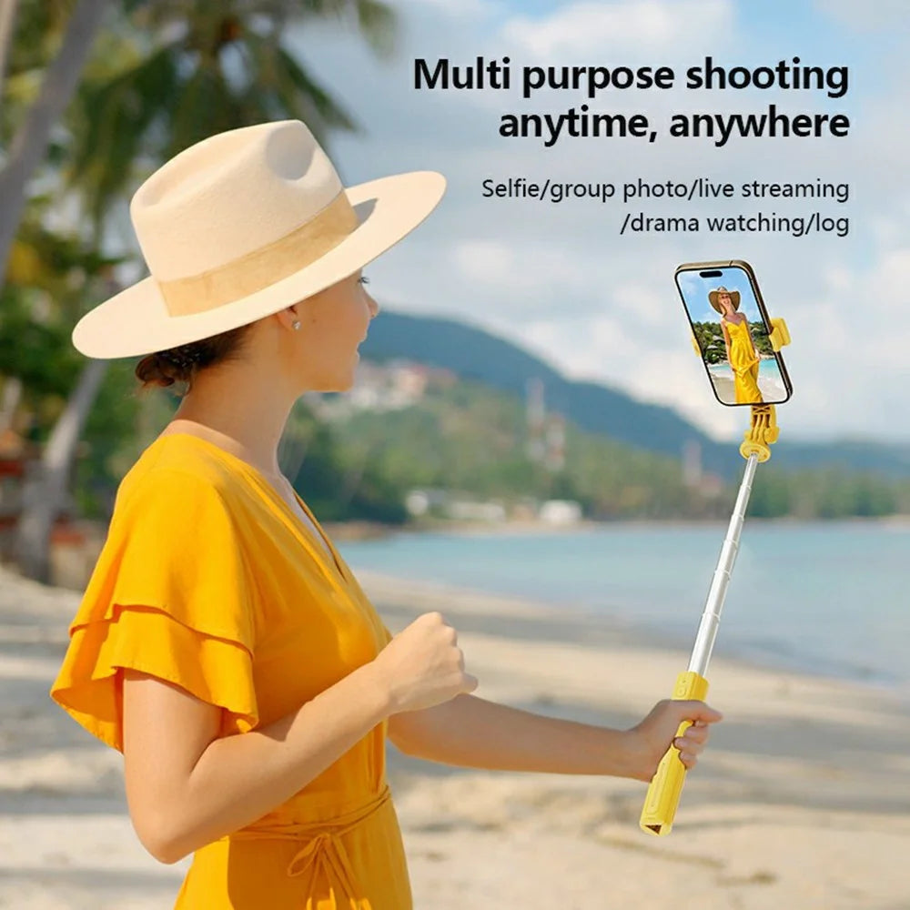 KT02 A1 Desktop Tripod Stand Cartoon Selfie Stick with Fill Light for Live Streaming, Shooting - 5