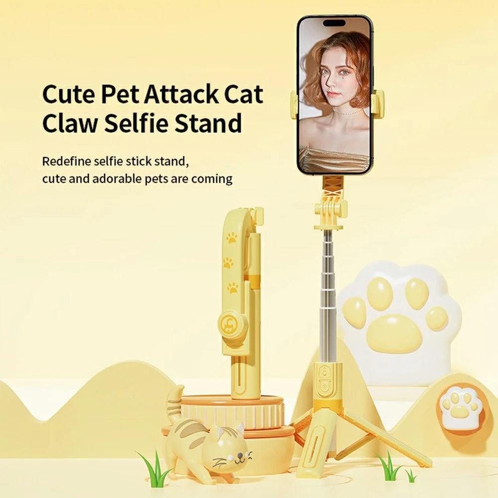 KT02 A1 Cartoon Tripod Selfie Stick Desktop Live Streaming Stand with Dual Lights - 2