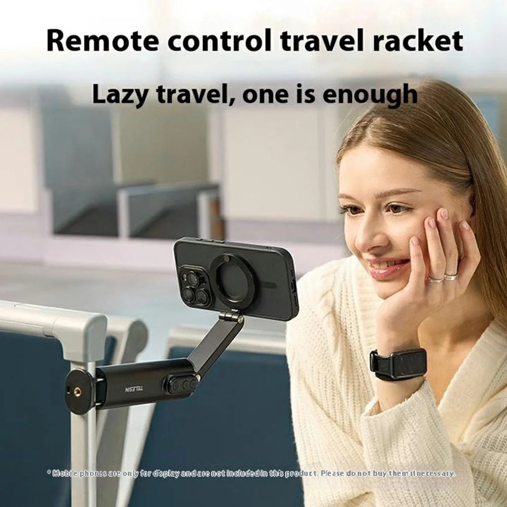 TELESIN P1-HSS-02 Phone Stand Mount Remote Control Shooting Mount for Vlogging Video Recording - Magnetic Type - 2