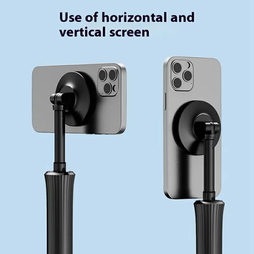 A004 Travel Magnetic Phone Stand with Tripod 360-Degree Rotation Lightweight Portable Phone Holder - 4