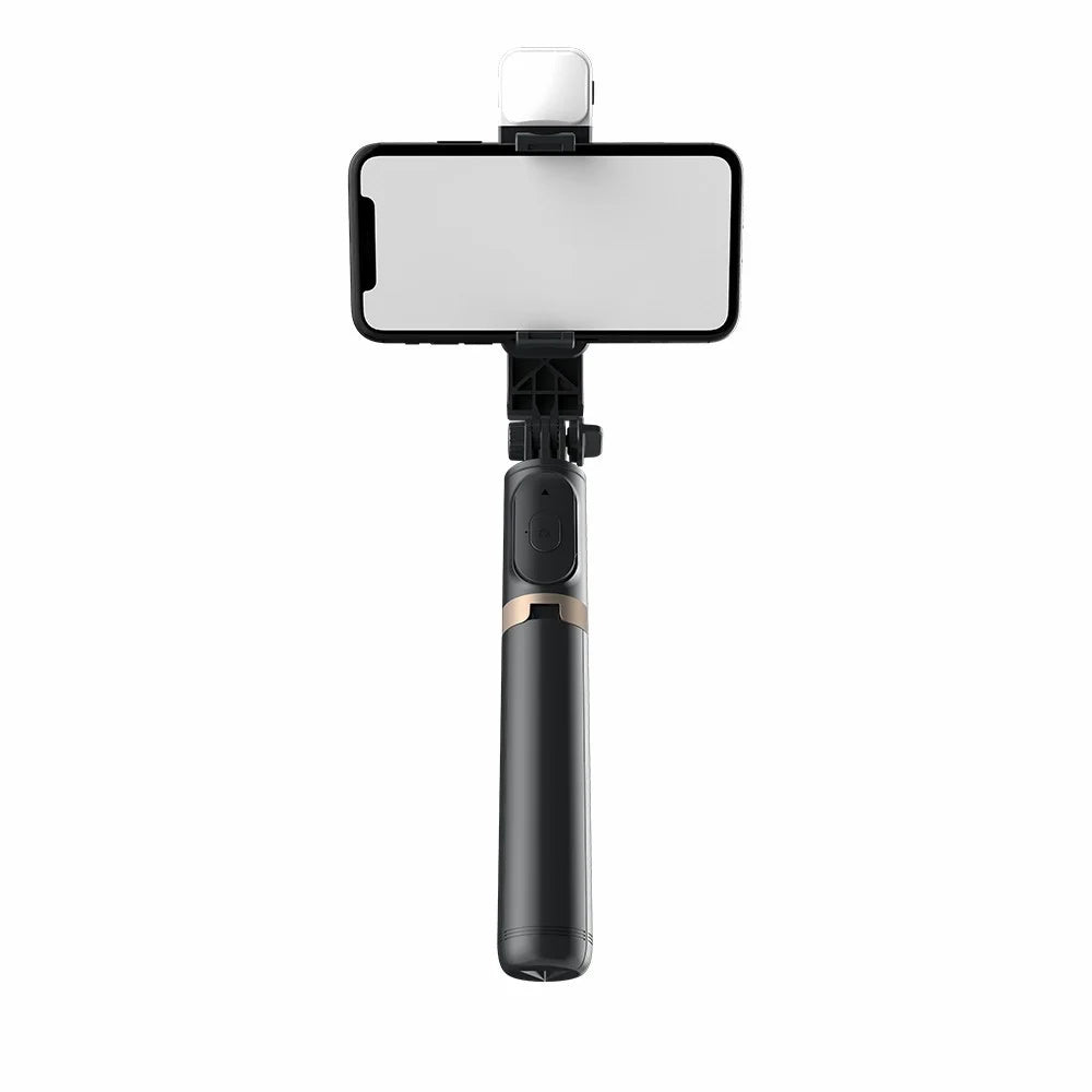 Q03s Aluminum Alloy Rod LED Beauty Fill Light Bluetooth-compatible Tripod Selfie Stick - Black - 2