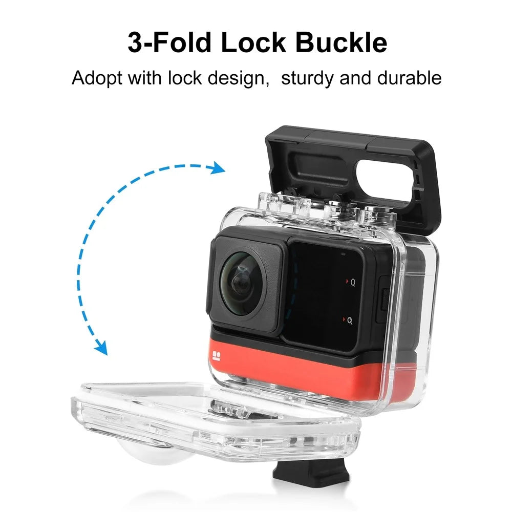 PULUZ PU803 For Insta360 ONE RS Twin Edition Camera Underwater Housing 30m Diving Waterproof Case - 4