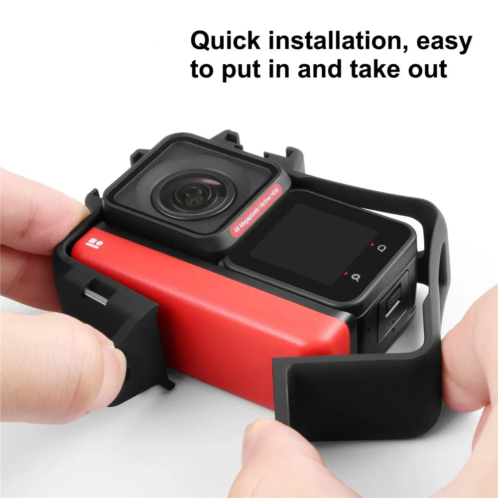 PULUZ PU593B For Insta360 ONE RS Twin Edition 2Pcs Camera Lens Protector with Plastic Protection Frame - 4