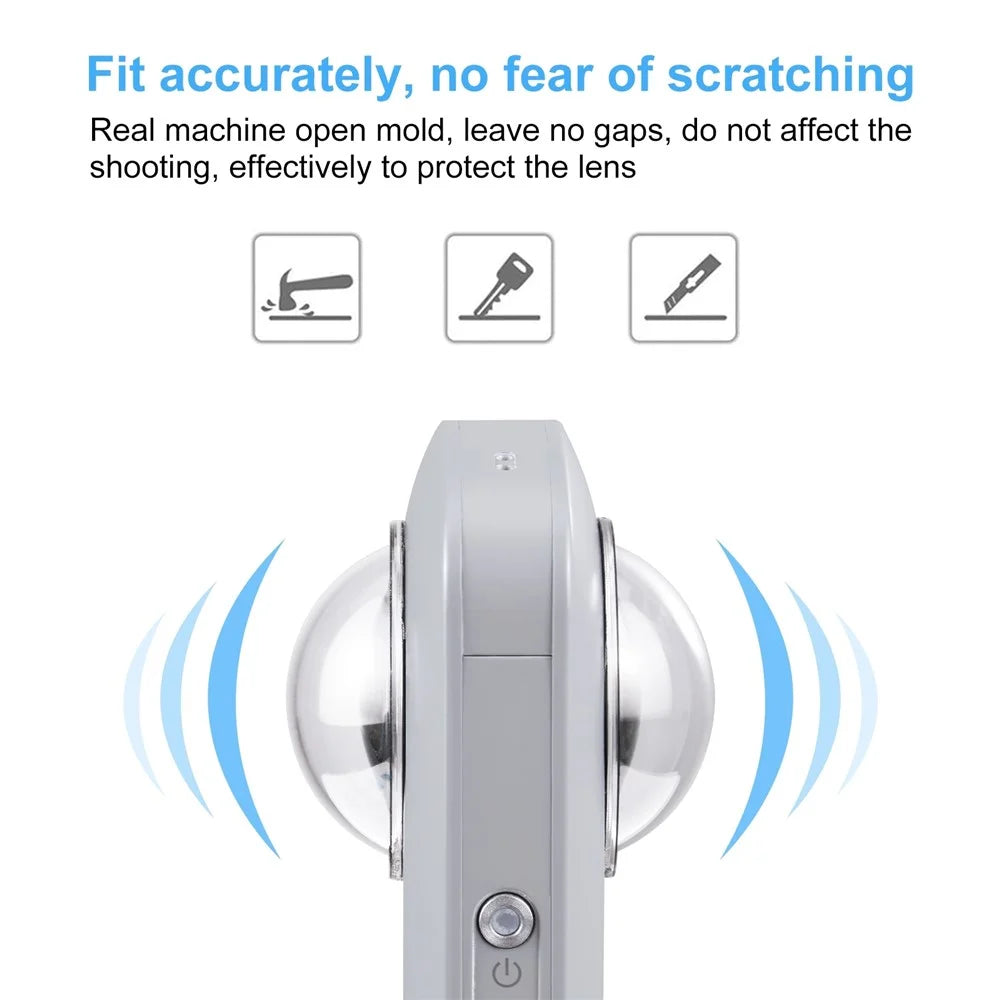 PULUZ PU590T 2Pcs Lens Guard for Ricoh Theta SC2 / S / V Panoramic Lens Protector with Silicone Cover - 3