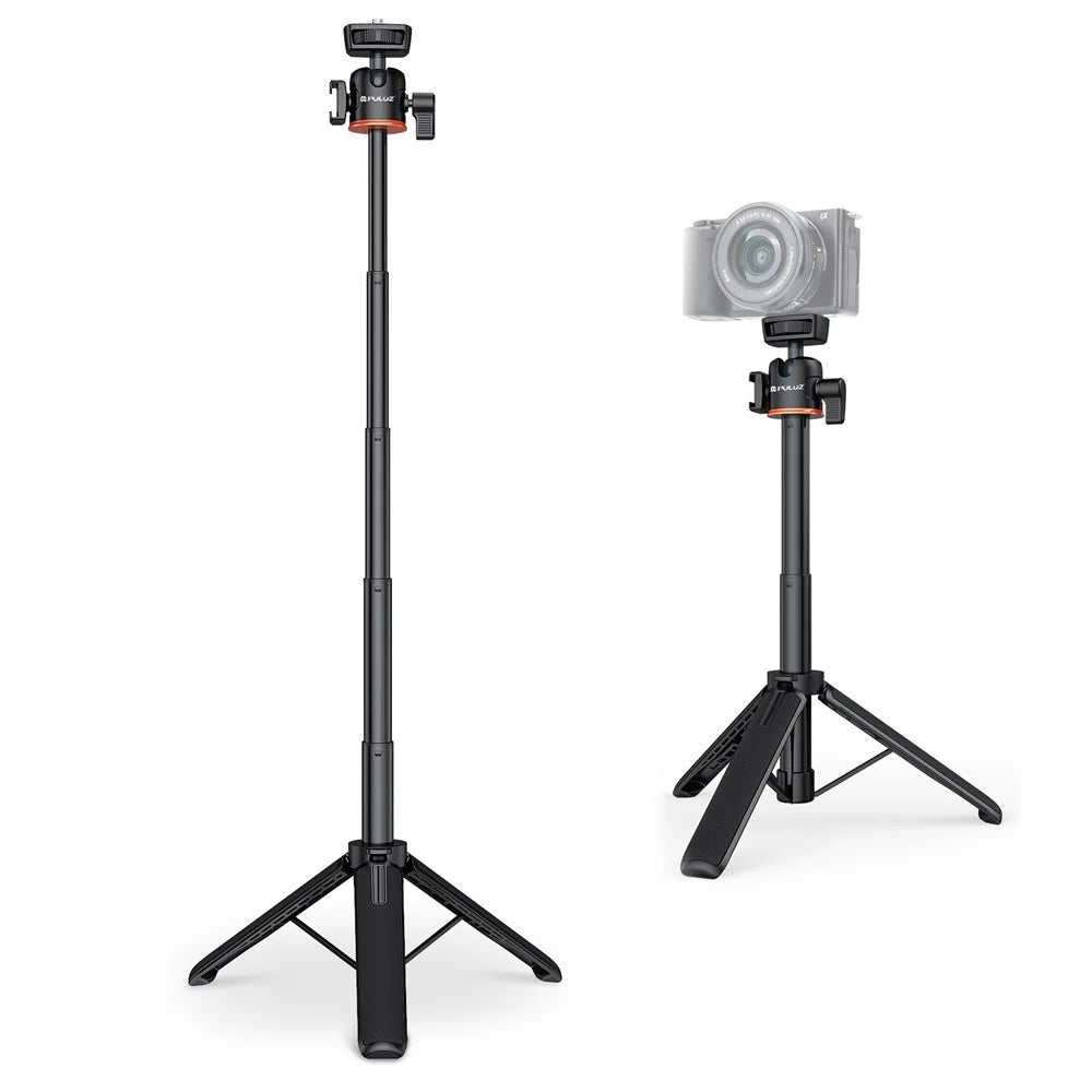 PULUZ PU732B 4 Sections Extendable Tripod Stand with 360 Degree Rotatable Ball Head for Action Cameras - 2