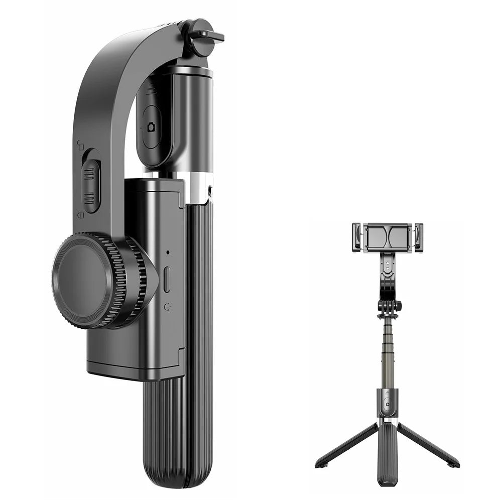 L08 Anti-shake Bluetooth-compatible Selfie Stick Tripod Multi-functional Selfie Gimbal Stabilizer - 1
