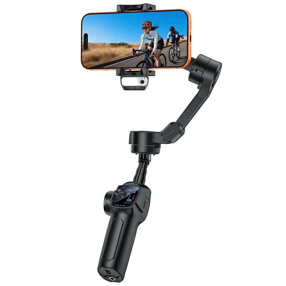 YESIDO SF32 3-Axis Gimbal Stabilizer Smartphone Tripod Stand Anti-Shake for Vlogging / Live Streaming / Video Recording - Black - 1