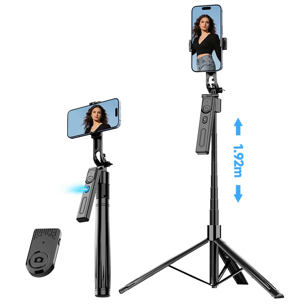 F01 AI Smart Face Tracking Gimbal Selfie Stick 192cm Telescopic Tripod Stand for Live Streaming - 1