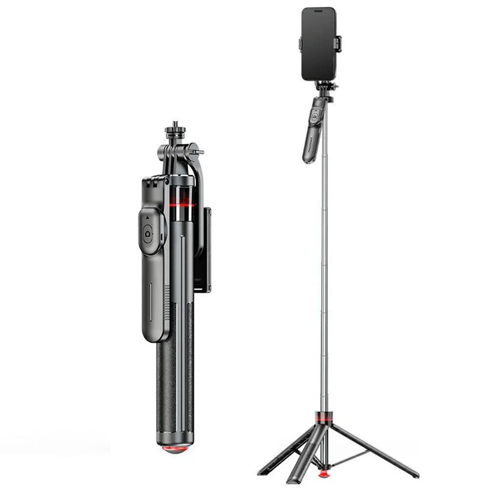 F05 Extendable Selfie Stick Tripod Stand 360° Rotating Remote Control Phone Holde for Vlogging Photography - 1
