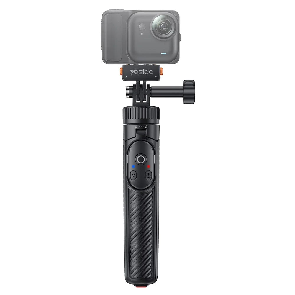 YESIDO SF38 Magnetic Quick-Release Selfie Stick for Insta360 X5 / X4 / X3 / Ace Pro 2 / Ace Pro Remote Control Telescoping Tripod - Black - 2