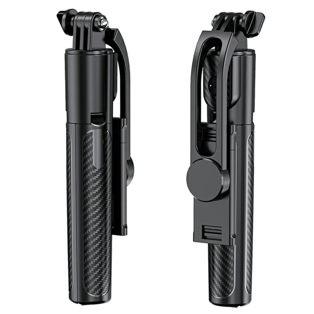 X1 96cm Extendable Bluetooth-compatible Selfie Stick One-Click Pop Up Tripod for Travel - Black - 2