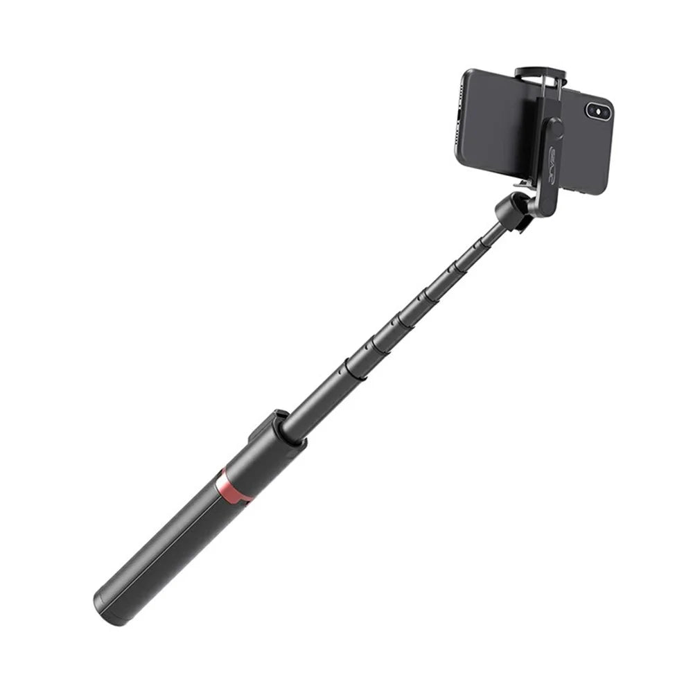SEAJIC AB403 Selfie Stick Tripod Extendable 2 in 1 Aluminum Bluetooth-compatible Selfie Stick with Remote Shutter - White / Silver - 4