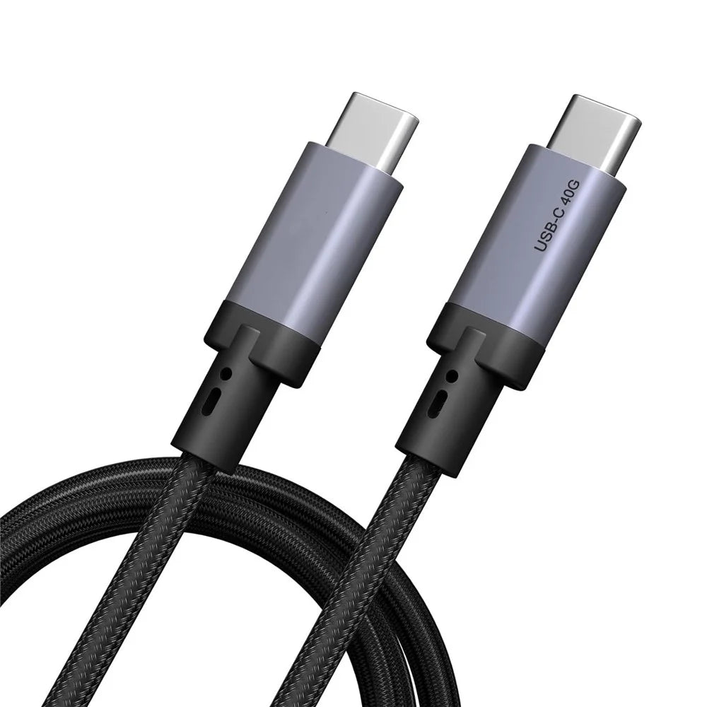 0.5m USB4 USB-C to USB-C Cable 240W Fast Charging 40Gbps Data Transfer 8K 60Hz Type-C Cord - 1