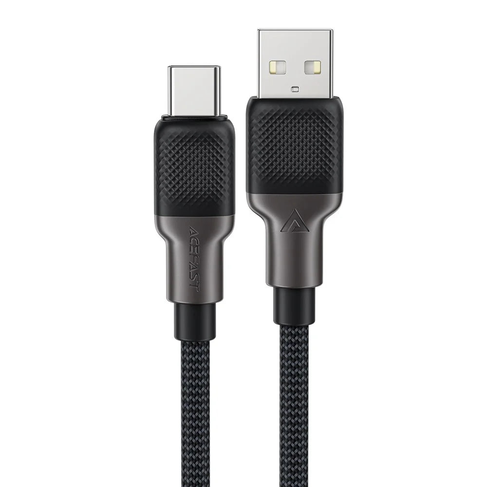 ACEFAST C10-04 1.2m USB-A to USB-C 3A Charging Cable Data Transfer Braided Silicone Cable - 5
