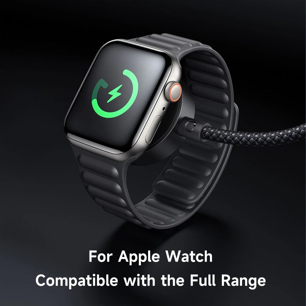 MCDODO CA-2200 1.2m Type-C to Type-C 60W Charging Cable with Wireless Charger for Apple Watch - 6