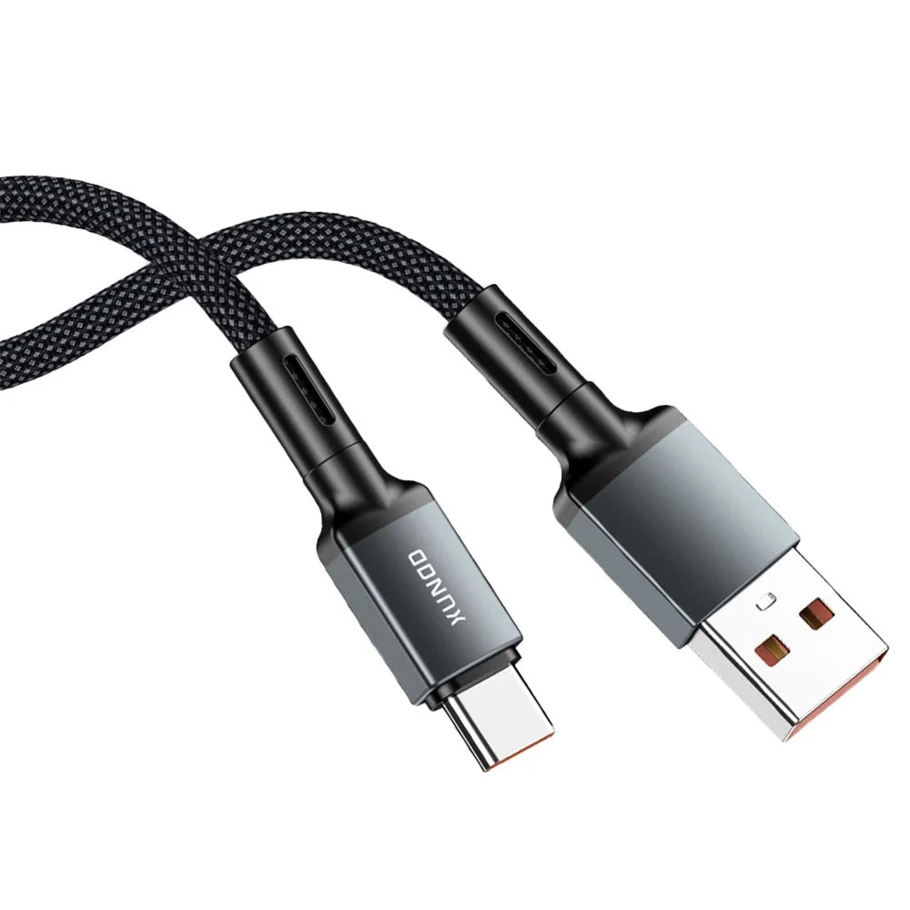XUNDD XDDC-033 1m USB-A to Type-C Cable Fast Charging Cable Aluminum Alloy Braided Data Cord - 1