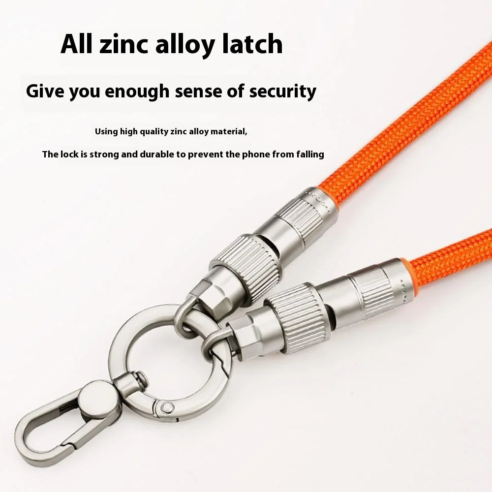 90cm Neck Strap 27W Charging Cable Phone Lanyard Cell Phone Tether with Type-C to L-Port Connector - Purple - 3