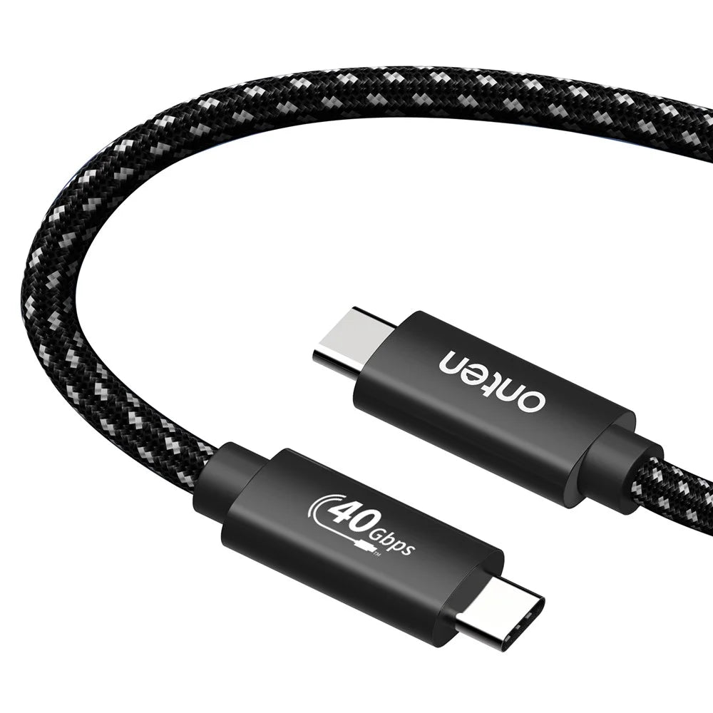 ONTEN OTN-CC202 1m USB 4 Compatible with Thunderbolt 4 Cable 100W PD Charging 40Gbps Data Transfer 4K 8K Video Output Cord - 7