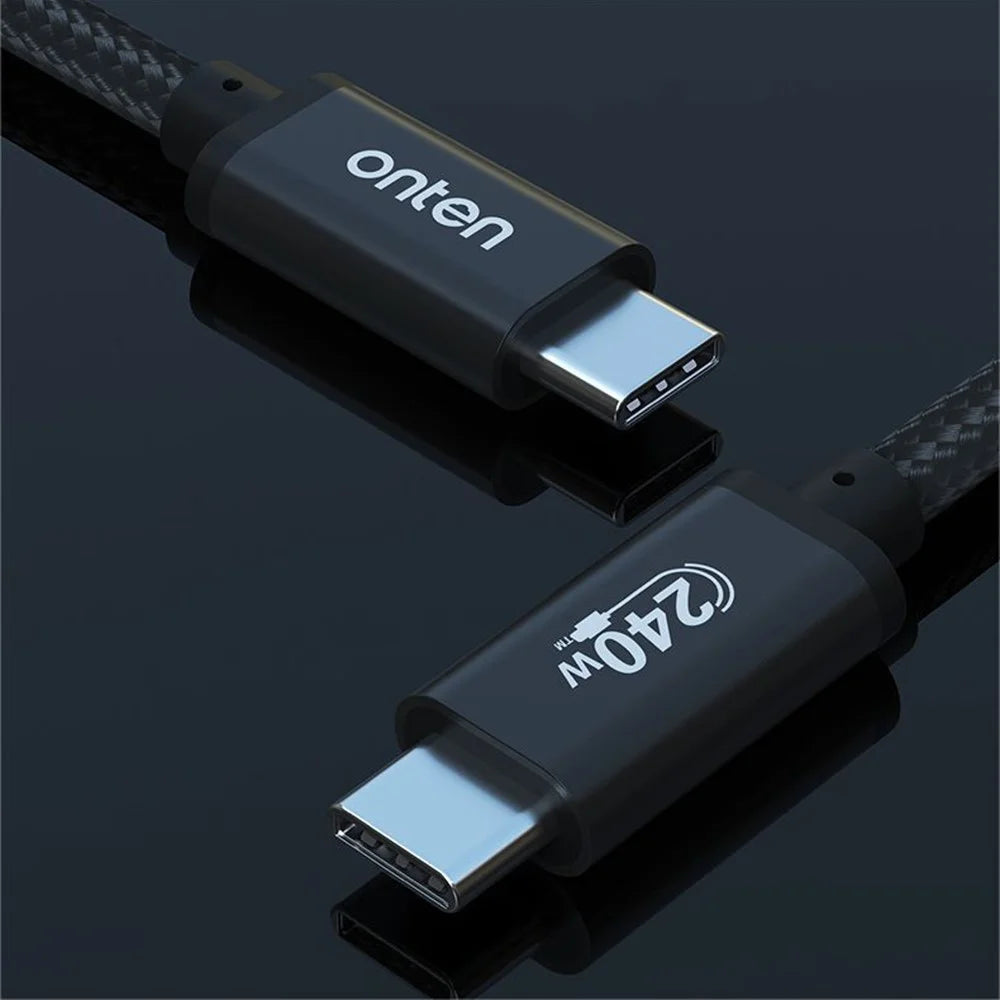 ONTEN CC201 1m Type-C to Type-C Cable PD 240W Fast Charging 480Mbps Transfer Speed Data Cord - 2