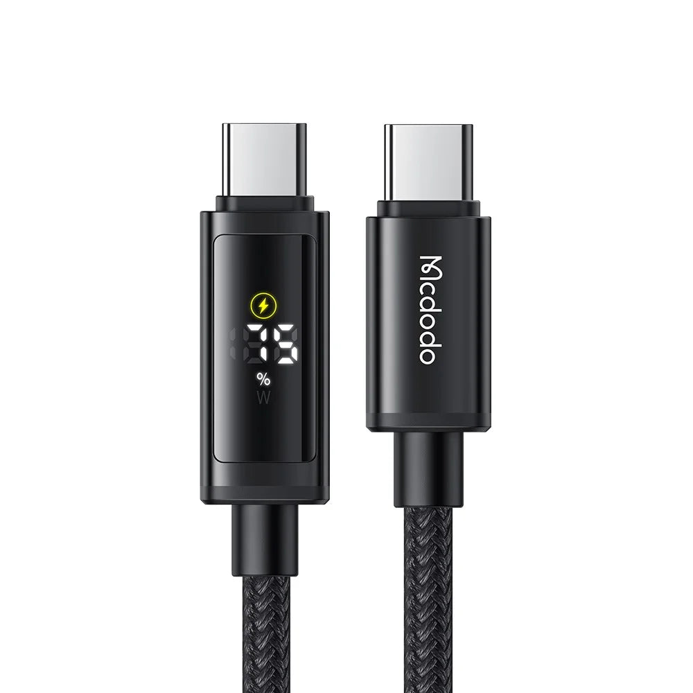 MCDODO CA-8000 1.2m Digital Display PD 100W Fast Charging USB C to USB C Data Cable - 2
