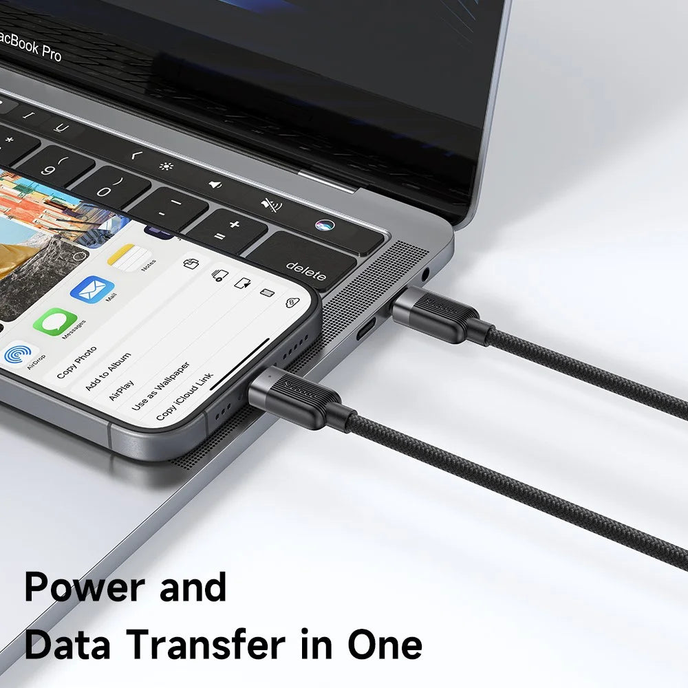 MCDODO CA-7380 1.5m USB C to Dual USB C Magnetic Splitter Cord 100W Fast Charging Cable - 7
